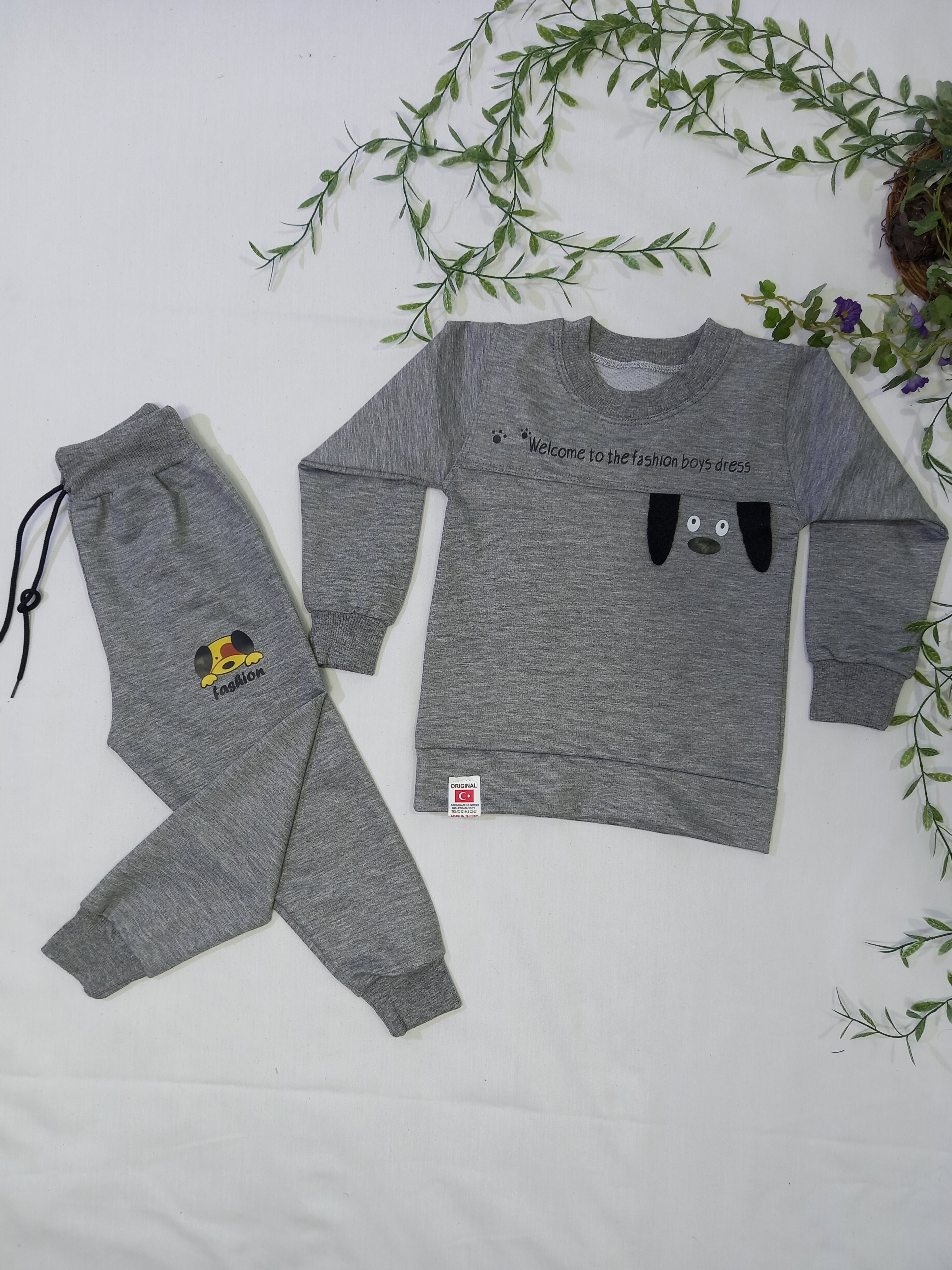 ست بلوز و شلوار ملانژ رنگ تیره سایز 35 ،40 ، 45 ، 50 کد 1077